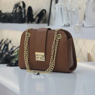 کیف وارداتی عسلی زنجیری