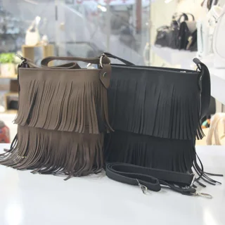 کیف سرخ پوستی مشکی و قهوه ای